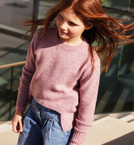 Maglione per ragazza  ROSA ANTICO-2748