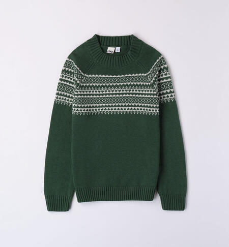 iDO jumper for boys aged 8 to 16 years VERDE-4727