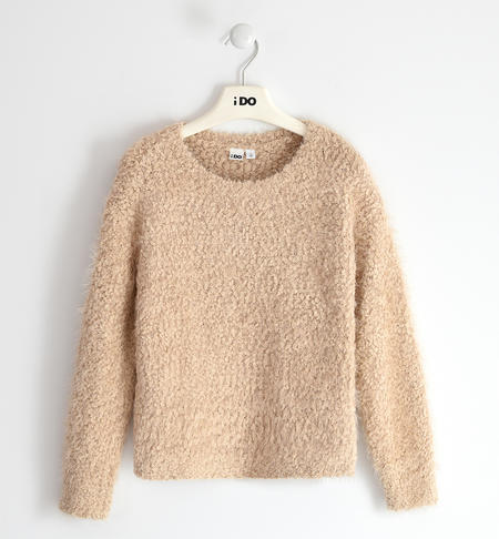 Maglione ragazza in tricot - da 8 a 16 anni iDO NATURAL BEIGE-0343