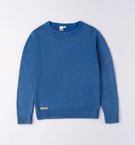 iDO 100% cotton boy's jumper from 8 to 16 years ROYAL CHIARO-3734