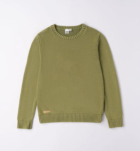 Maglione ragazzo 100% cotone VERDE
