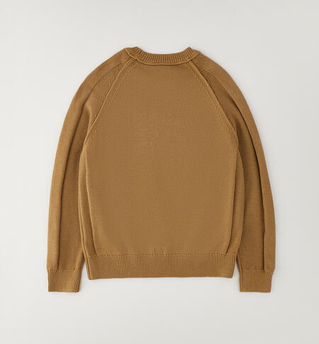 Maglione ragazzo in cotone BEIGE-0747