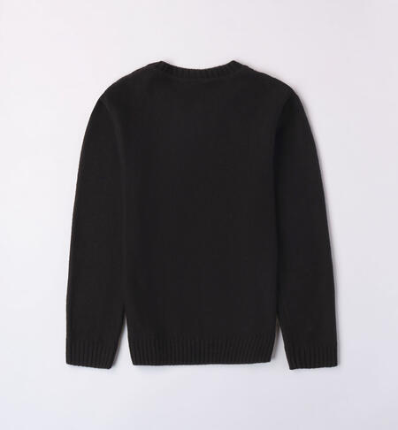 iDO knitted jumper for boys from 8 to 16 years NERO-0658