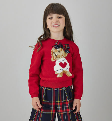 Maglione rosso bambina ROSSO