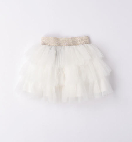 iDO tulle mini skirt for girls from 9 months to 8 years PANNA-0112