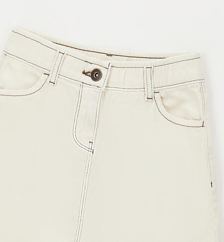 Mini gonna per ragazza LATTE-0115