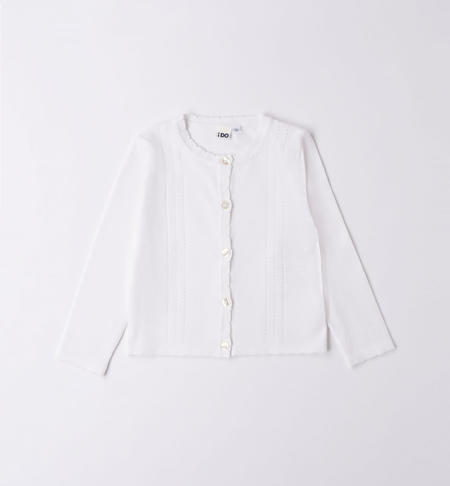 Girl's soft cardigan WHITE