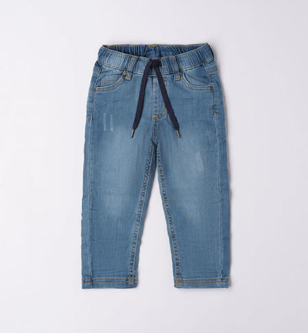 Soft iDO jeans for boys from 9 months to 8 years STONE BLEACH-7350