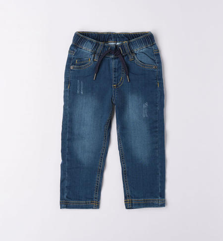 Soft iDO jeans for boys from 9 months to 8 years STONE WASHED-7450