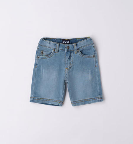 Morbido jeans corto per bambino da 9 mesi a 8 anni iDO STONE BLEACH-7350