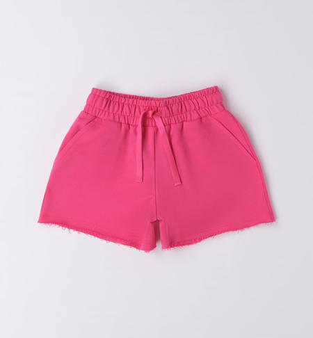 Morbido short bambina in felpa da 9 mesi a 8 anni iDO FUXIA-2437