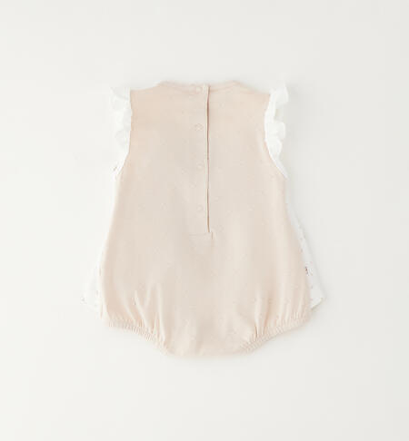 Baby girl romper suit PANNA-BEIGE-6BZQ
