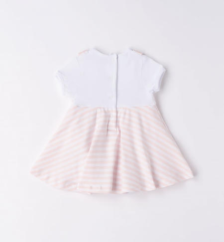 Pagliaccetto neonata a righe da 0 a 18 mesi iDO ROSA-2512