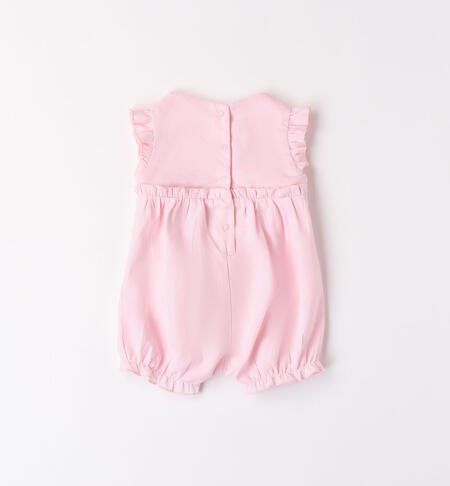 Baby girls' pink romper ROSA-2765