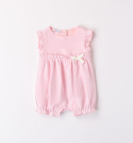 Baby girls' pink romper ROSA-2765