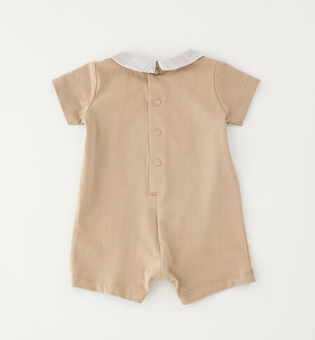 Summer baby boy romper suit BEIGE-0437