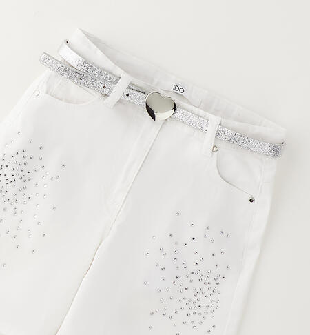 Pantaloncini bambina iDO BIANCO-0113