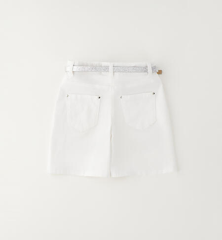 Pantaloncini bambina iDO BIANCO-0113