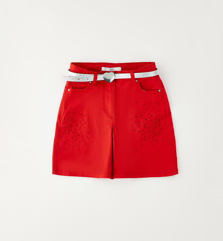 iDO shorts for girls RED