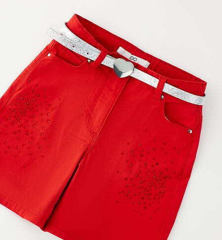 Pantaloncini bambina iDO ROSSO-2256