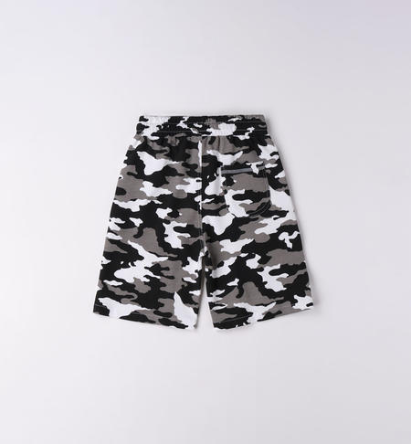 Pantaloncini basket ragazzo da 8 a 16 anni iDO BIANCO-NERO-6VS5