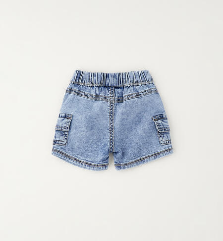 Pantaloncini per neonato DENIM MARBLE EFFECT-7001