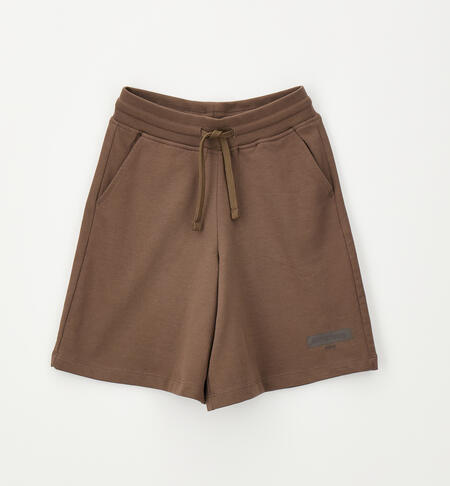 Pantaloncini tuta ragazza MARRONE SCURO-0871