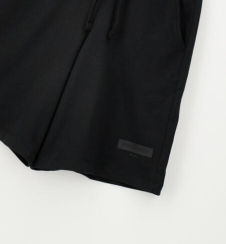 Pantaloncini tuta ragazza NERO-0658