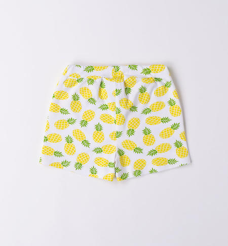 iDO shorts for girls in a variety of patterns from 9 months to 8 years GIALLO-VERDE-6VM2