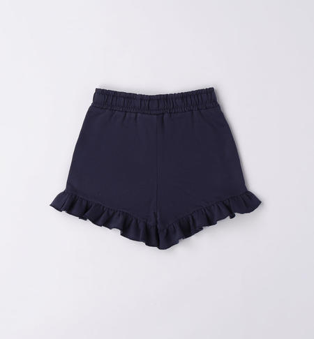 Pantaloncino corto bambina con ruches da 9 mesi a 8 anni iDO NAVY-3854