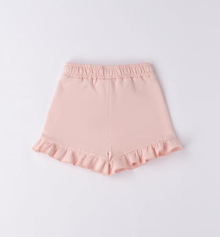Pantaloncino corto bambina con ruches da 9 mesi a 8 anni iDO ROSA CHIARO-2617