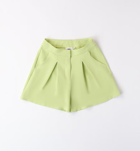 Pantaloncino elegante per ragazza SOFT GREEN-5255