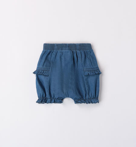 Baby girls' denim shorts STONE WASHED-7450