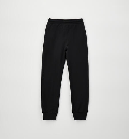 Pantalone 100% cotone ragazzo NERO-0658