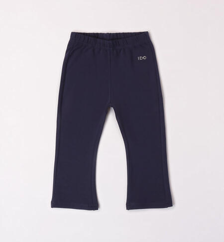 iDO flared leggings for girls from 9 months to 8 years NAVY-3854