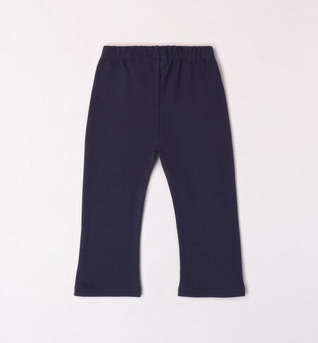 iDO flared leggings for girls from 9 months to 8 years NAVY-3854
