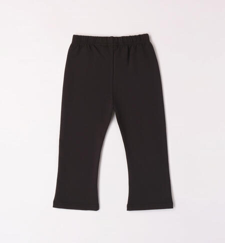 iDO flared leggings for girls from 9 months to 8 years NERO-0658