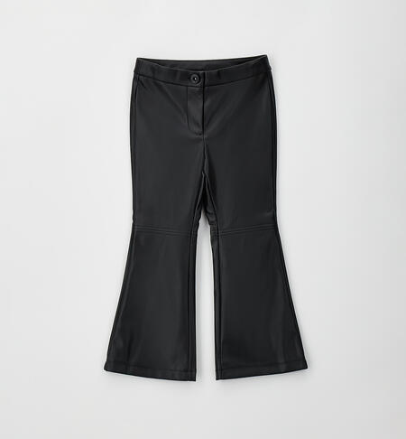 Pantalone a zampa bambina NERO-0658