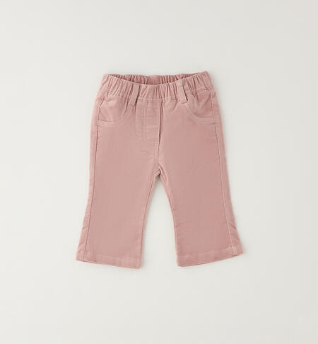 Baby girl's flared trousers LIGHT PINK-2921
