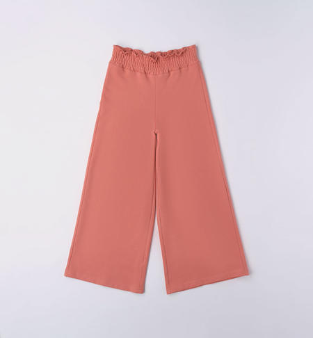iDO wide trousers for girls from 8 to 16 years DARK PINK-2024