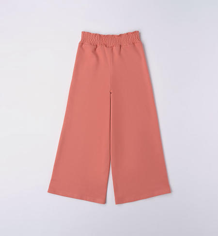 iDO wide trousers for girls from 8 to 16 years DARK PINK-2024
