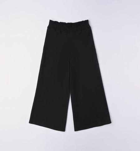 Girl's wide trousers BLACK