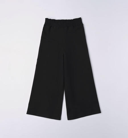 iDO wide trousers for girls from 8 to 16 years NERO-0658