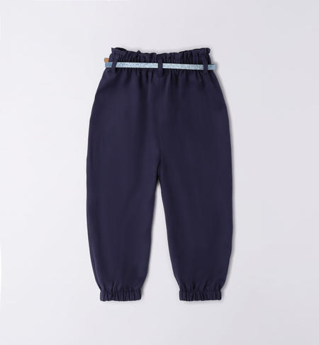 Pantalone bambina con cintura da 9 mesi a 8 anni iDO NAVY-3854