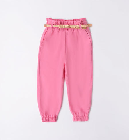 Pantalone bambina con cintura da 9 mesi a 8 anni iDO ROSA-2424