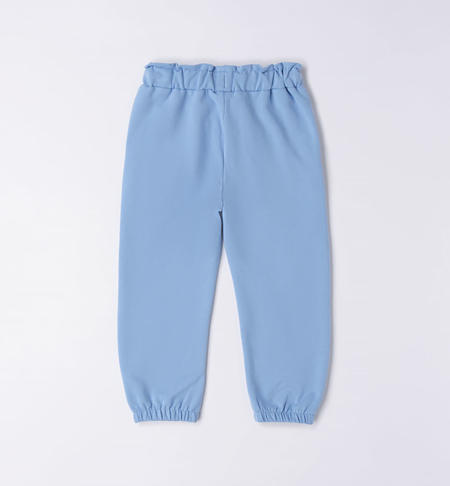 iDO sweatpants for girls from 9 months to 8 years AZZURRO-3624