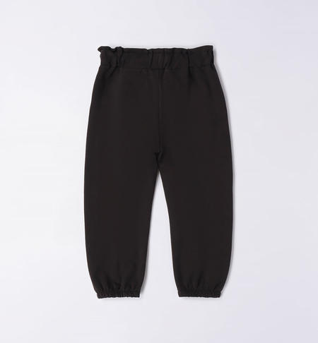 iDO sweatpants for girls from 9 months to 8 years NERO-0658