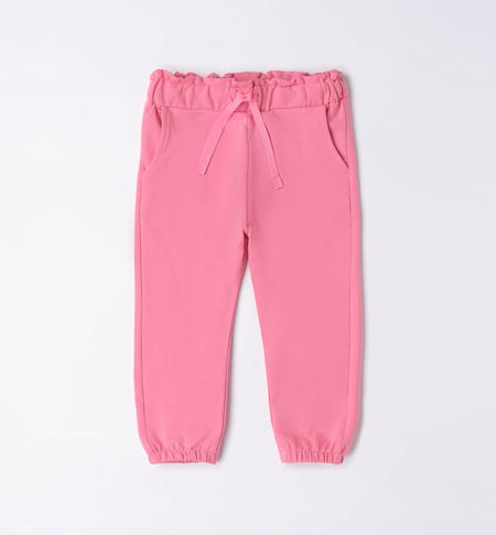 Pantalone bambina in felpa da 9 mesi a 8 anni iDO ROSA-2424