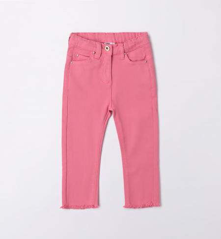 iDO twill trousers for girls from 9 months to 8 years ROSA-2424