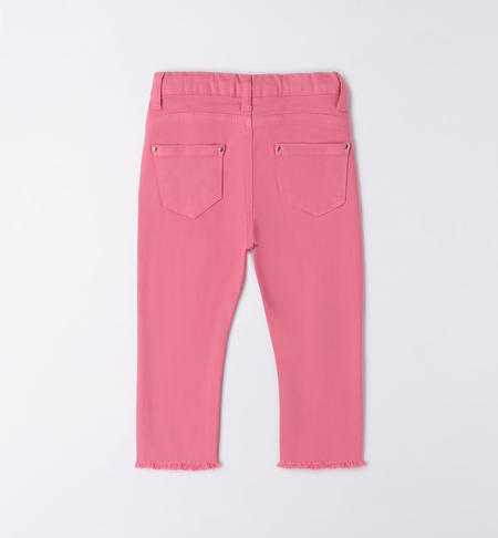 iDO twill trousers for girls from 9 months to 8 years ROSA-2424